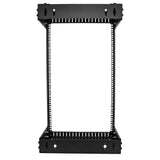 StarTech.com 18U 19" Wall Mount Network Rack - Adjustable Depth 12-20" 2 Post Open Frame Server Room Rack for AV/Data/ IT Communication/Computer Equipment/Switch w/Cage Nuts & Screws