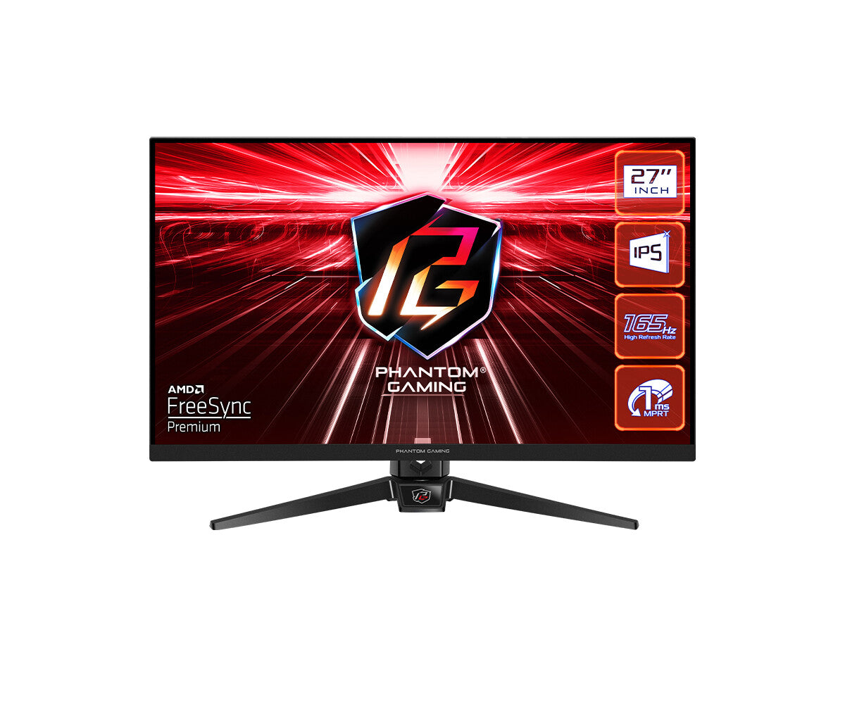 Moniteur FHD de jeu Phantom Asrock 27" (PG27FF1A), 1920 x 1080, 1 ms, 2 HDMI, DP, 165 Hz, HDR 10, VESA