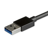 StarTech.com 4 Port USB 3.0 Hub - USB-A to 4x USB 3.0 Type-A with Individual On/Off Port Switches - SuperSpeed 5Gbps USB 3.1/3.2 Gen 1 - USB Bus Powered - Portable - 25cm Attached Cable~4 Port USB 3.0 Hub - USB-A to 4x USB 3.0 Type-A with Individual On/Of