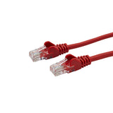 connektgear 10m RJ45 CAT6 UTP Stranded Flush Moulded LS0H Network Cable - 24AWG - Red