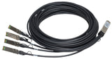 HPE Networking Comware X240 40G QSFP+ to 4x10G SFP+ 3m Direct Attach Copper Splitter Cable