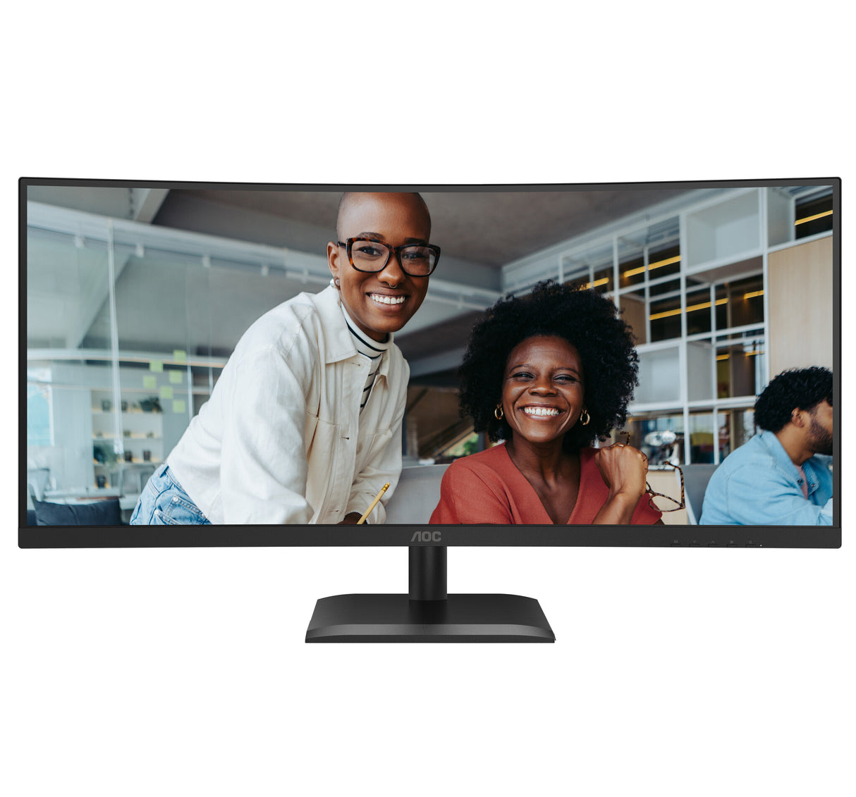 AOC CU34E4C computer monitor 86.4 cm (34") 3440 x 1440 pixels UltraWide Quad HD LED Black