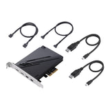 ASUS ThunderboltEX 4 interface cards/adapter Internal Mini DisplayPort, PCIe, Thunderbolt, USB 2.0, USB 3.2 Gen 2 (3.1 Gen 2)