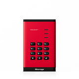iStorage diskAshur³ SSD 4TB Red | Secure Portable Solid State Drive | FIPS 140-3 Level 3 Complaint |Common Criteria EAL 5+ | PIN protected | AES-XTS 256-bit hardware encryption | GDPR, TAA Compliant | Dust/Water Resistant |