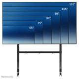 Neomounts FL50-575BL1 TV trolley 65-115" - fast installation - TÜV