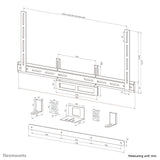 Neomounts AV2-500WH Videobar kit 43-110" - VESA - max 10 kg - universal