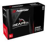 PowerColor Reaper Radeon RX 9060 XT GAMING OC 8G Graphics Card - 8GB GDDR6, 128bit, PCI-E 5.0, 3320 MHz Core Clock, 2 x DisplayPort, 1 x HDMI, GV-R9060XTGAMING OC-8GD