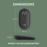 Logitech 910-007015 mouse Travel Ambidextrous RF Wireless + Bluetooth Optical 4000 DPI