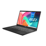 MSI Modern 15 H C2RMG-281UK Intel Core 7 240H Laptop 39.6 cm (15.6") Full HD 16 GB DDR4-SDRAM 512 GB SSD Wi-Fi 6E (802.11ax) Windows 11 Home Black
