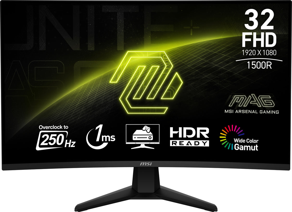 MSI MAG 32C6X computer monitor 80 cm (31.5") 1920 x 1080 pixels Full HD Black