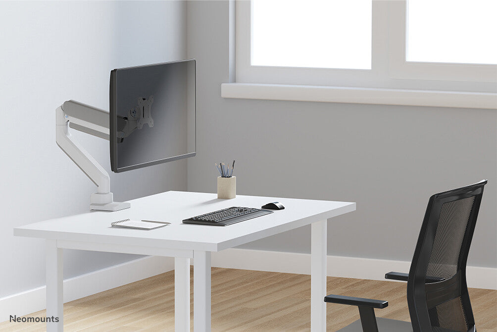 Neomounts DS70-450WH1 Monitor arm 17-42" - gas spring - Topfix - 180°-stop
