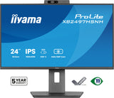 iiyama ProLite XB2497HSNH-B1 24IN IPS LCD 4MS 1920X1080 350CD/M2 HDMI/DP/USB 2 computer monitor 60.5 cm (23.8") 1920 x 1080 pixels Full HD Black