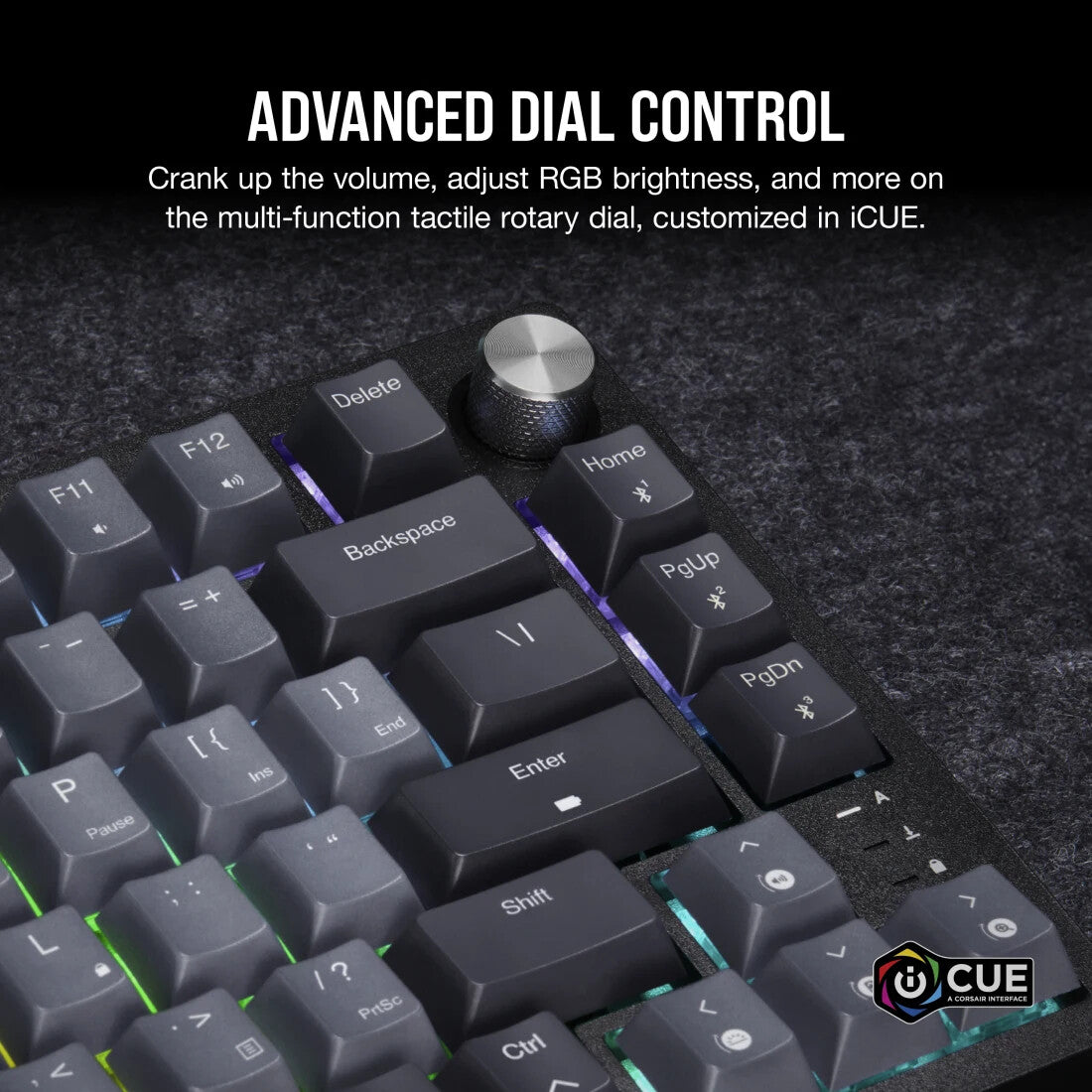 Corsair K65 PLUS WIRELESS keyboard Gaming RF Wireless UK English Black, Grey