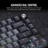 Corsair K65 PLUS WIRELESS keyboard Gaming RF Wireless UK English Black, Grey