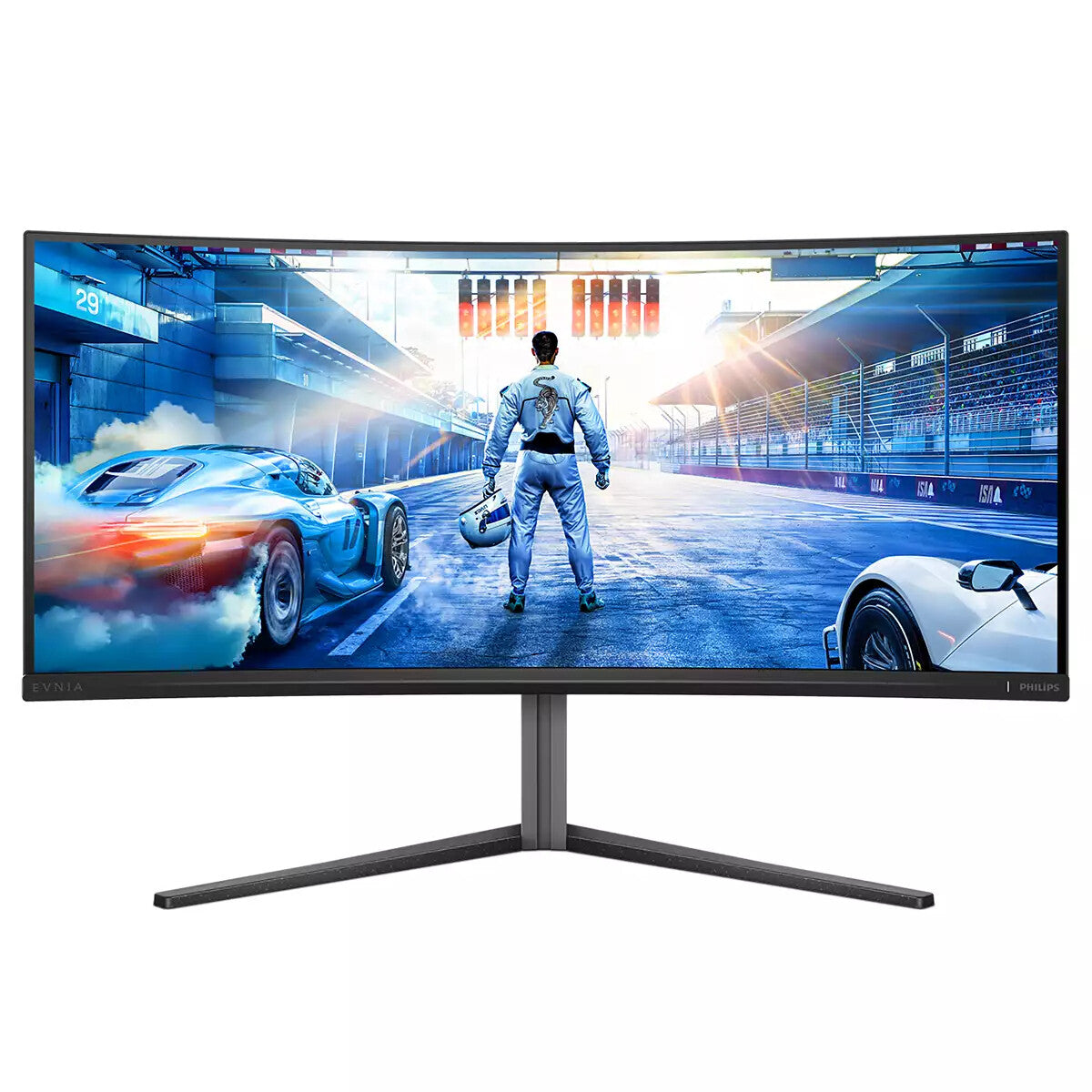 Philips Evnia 34M2C6500/00 computer monitor 86.4 cm (34") 3440 x 1440 pixels Wide Quad HD QD-OLED Grey