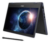 ASUS BR1402F-i3S81XA Intel Core i3 N-series i3-N305 Hybrid (2-in-1) 35.6 cm (14") Touchscreen Full HD 8 GB DDR4-SDRAM 128 GB UFS Wi-Fi 6 (802.11ax) Windows 11 Pro Education Grey QWERTY UK English