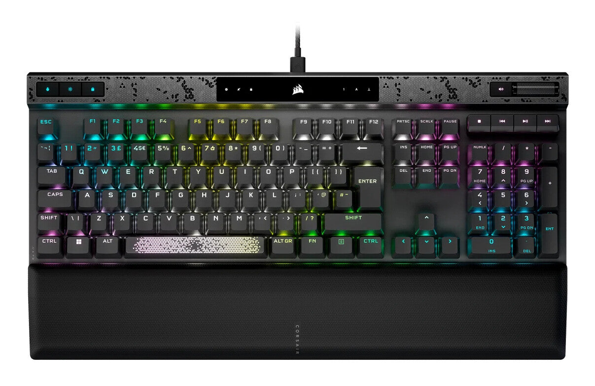 Corsair K70 MAX RGB keyboard Gaming USB Grey, Steel