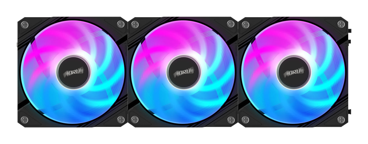 GIGABYTE AORUS EZ CHAIN FAN 120 (3-Pack) Motherboard 12 cm Black 3 pc(s)