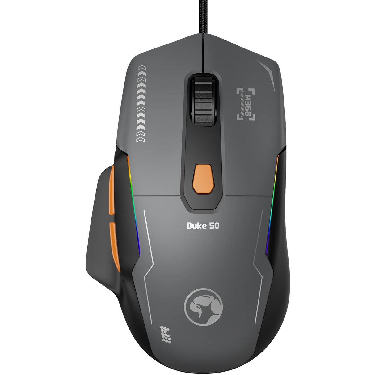 Marvo Duke 50 M368 Wired Gaming , 6 DPI levels (800 - 12800), 1000Hz Polling Rate, 13 Mode RGB Backlighting, 68g mouse