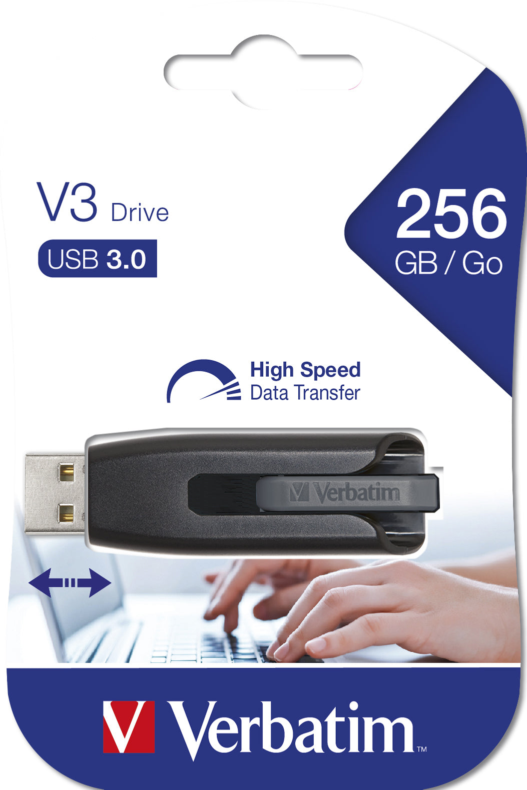 Verbatim V3 - USB 3.0 Drive 256 GB - Black