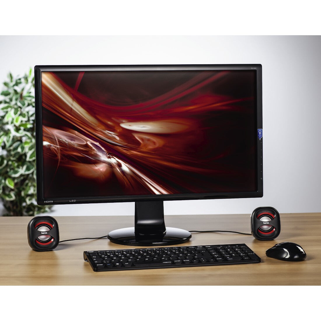 Hama Sonic Mobil 183 Black, Red Wired 3 W