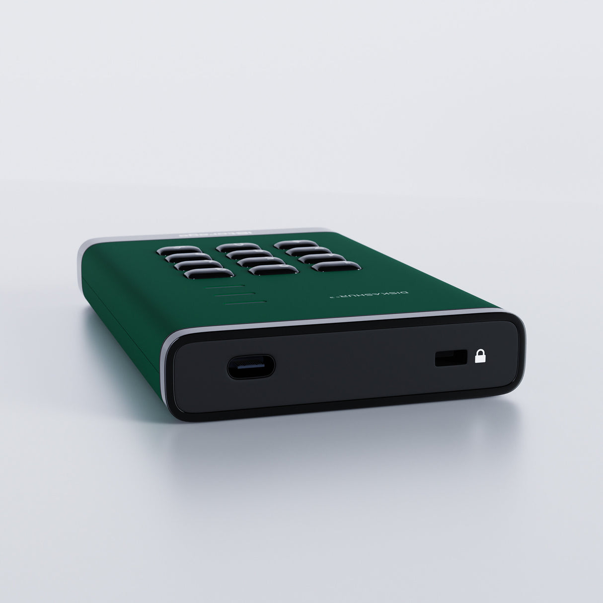iStorage diskAshur³ HDD 5TB Green | Secure Portable Hard Drive | FIPS 140-3 Level 3 Complaint |Common Criteria EAL 5+ | PIN protected | AES-XTS 256-bit hardware encryption | GDPR, TAA Compliant | Dust/Water Resistant |