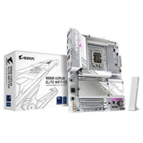 GIGABYTE B860 AORUS ELITE WIFI7 ICE Motherboard - Intel Core Ultra Series CPUs, 14+1+2+1 Phases VRM, up to 9200MHz DDR5, 1xPCIe 5.0 + 2xPCIe 4.0 M.2, 2.5GbE LAN, WIFI 7, USB 4