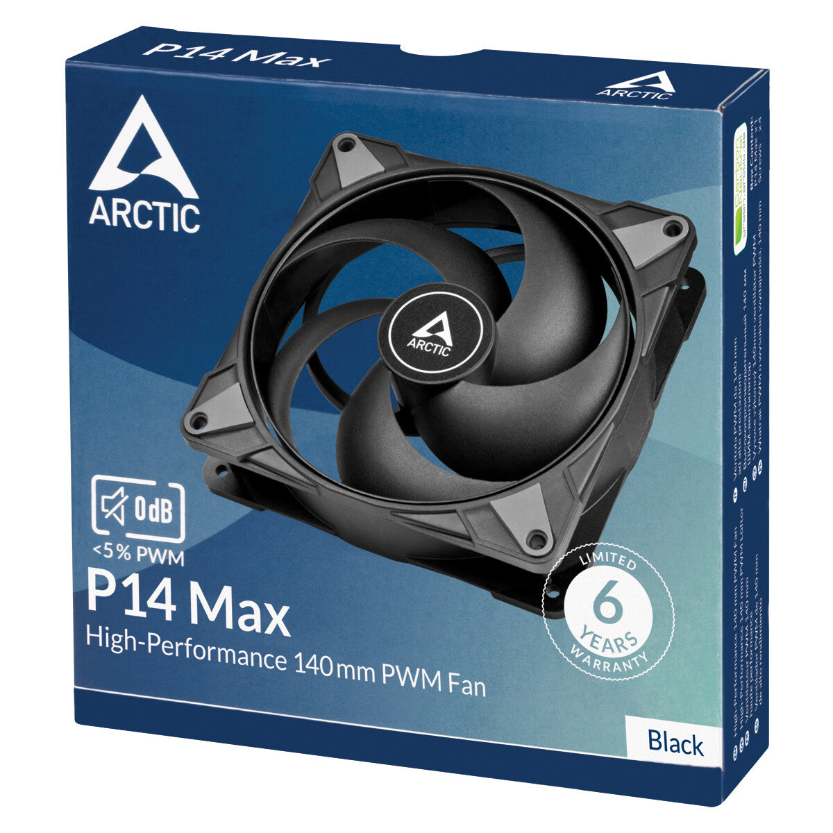 ARCTIC P14 Max Computer case Fan 14 cm Black