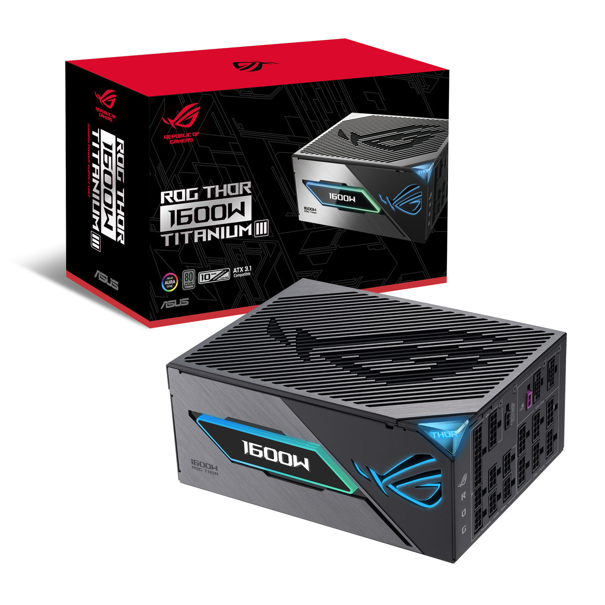 ASUS ROG -THOR-1600T3-GAMING power supply unit 1600 W 20+4 pin ATX ATX Grey