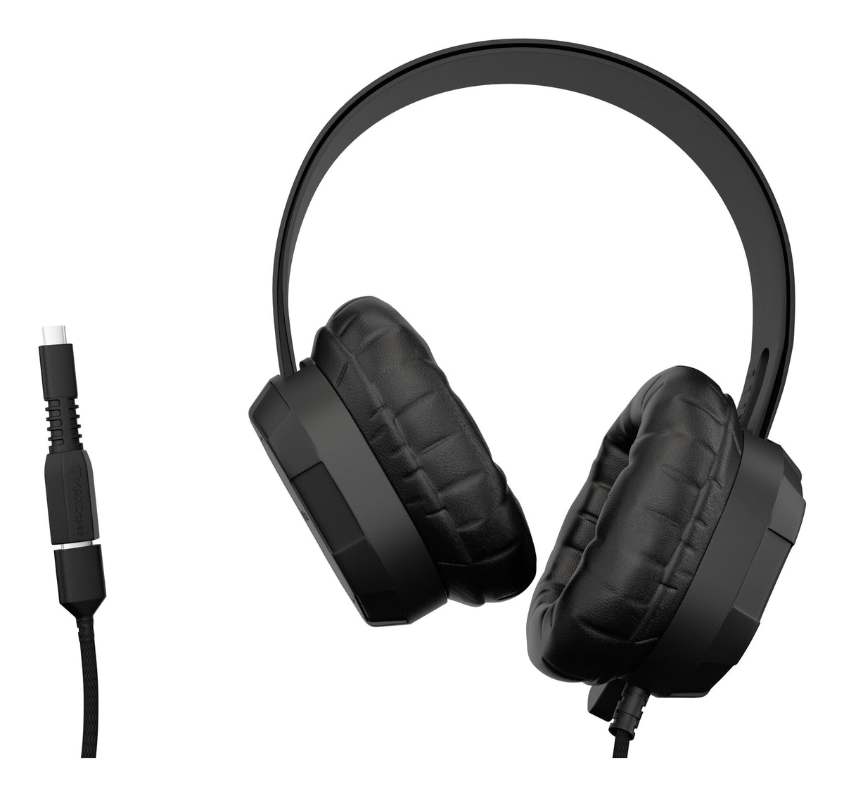 MAXCases MCHPXUSBC headphones/headset Wired & Wireless Head-band Calls/Music USB Type-C Black