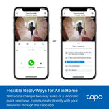 TP-Link Tapo Video Doorbell Camera 1 × D235, 1 × D100C