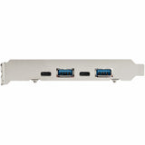 StarTech.com 4-Port USB PCIe Card - 10Gbps USB PCI Express Expansion Card w/ 2 Controllers - 2x USB-C & 2x USB-A ports (USB 3.2/3.1 Gen 2) - USB/USB-C PCI-e Card - Full Profile