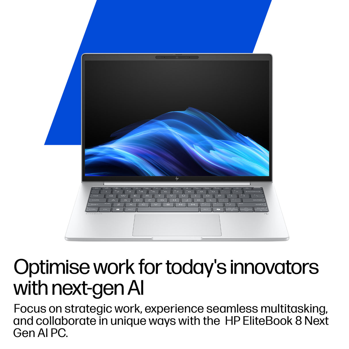 HP EliteBook 8 G1i Next Gen AI Wolf Pro Security Edition Copilot+ PC Intel Core Ultra 7 256V Laptop 35.6 cm (14") WUXGA 16 GB LPDDR5x-SDRAM 1 TB SSD Wi-Fi 7 (802.11be) Windows 11 Pro Silver