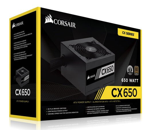 Corsair CX650 power supply unit 650 W 24-pin ATX ATX Black