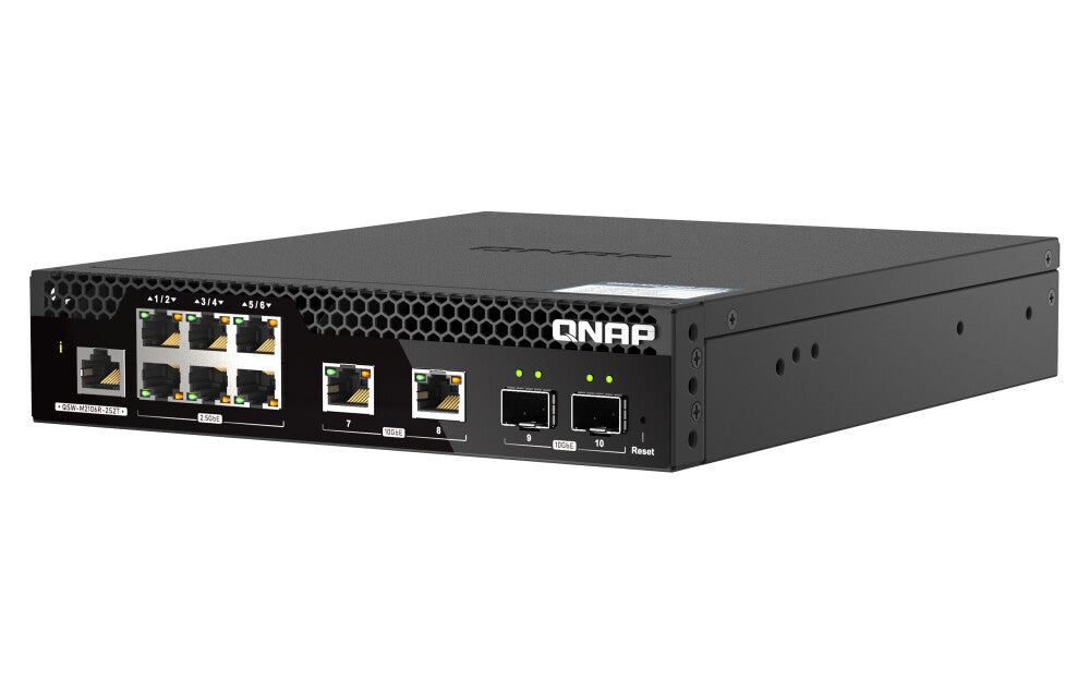 QNAP QSW-M2106R-2S2T network switch Managed L2 10G Ethernet (100/1000/10000) 1U Black