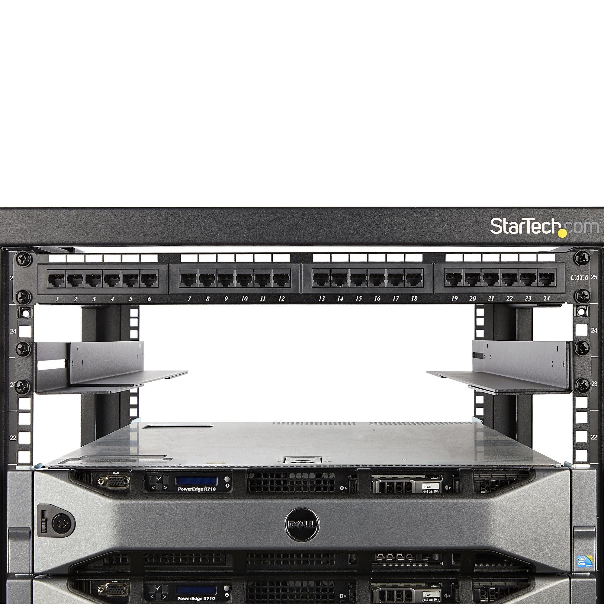 StarTech.com 1U 19 inch Server Rack Rails - 24-36 inch Adjustable Dept ...