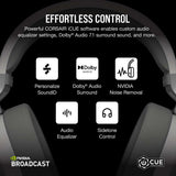 Corsair HS65 Headset Wireless Head-band Gaming Bluetooth White