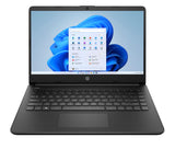 HP 14s-dq3001na Intel® Celeron® N4500 Laptop 35.6 cm (14") HD 4 GB DDR4-SDRAM 64 GB eMMC Wi-Fi 6 (802.11ax) Windows 11 Home in S mode Black