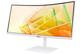 Samsung LS34C650TAU Computer Monitor 86.4 cm (34") 3440 x 1440 pixels 4K Ultra HD LED White