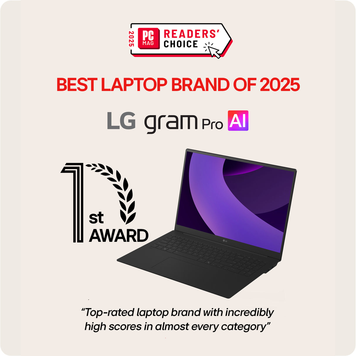 LG Gram Pro 17Z90TR-E 17" Hybrid AI Laptop - Intel® Core™ Ultra 7 255H, NVIDIA GeForce RTX5050 GPU, 1TB SSD, 32 GB RAM - Black - [2025]