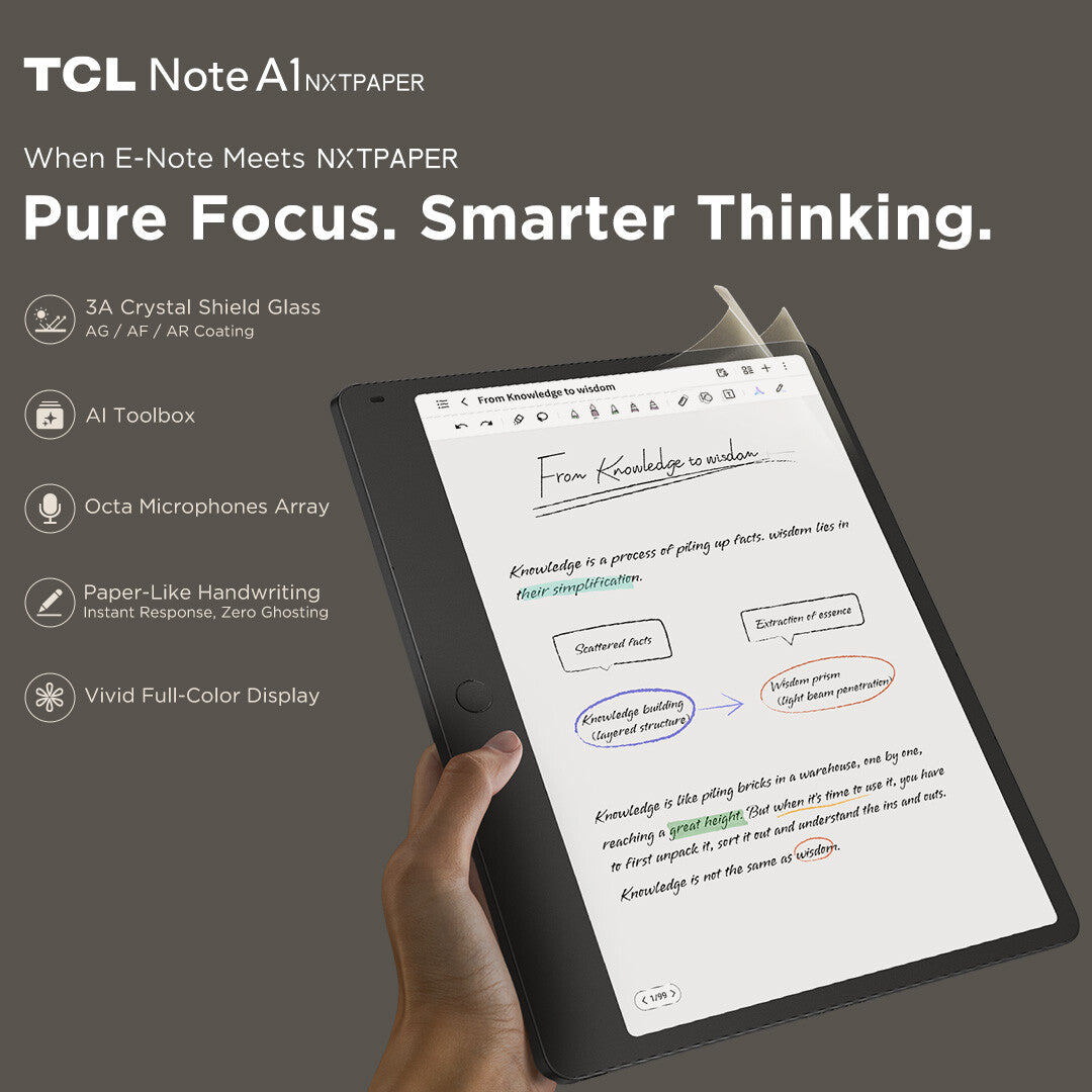 TCL NXTPAPER Note A1 Mediatek 256 GB 29.2 cm (11.5") 8 GB Wi-Fi 5 (802.11ac) Android 16 Grey