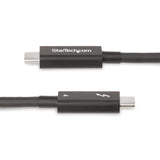 StarTech.com 6.6ft (2m) Active Thunderbolt 4 Cable, 40Gbps, 100W Power Delivery, 4K/8K Video, Intel-Certified Thunderbolt Cable - Compatible w/ USB4/Thunderbolt 4/ USB 3.2/ USB Type-C/DisplayPort/Thunderbolt 3