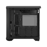 Fractal Design Torrent Compact (Light TG RGB) Caja para juegos con ventanas de vidrio tintado claro, E-ATX, 2 ventiladores RGB, concentrador de ventilador, tira RGB en cubierta de fuente de alimentación, rejilla frontal, USB-C