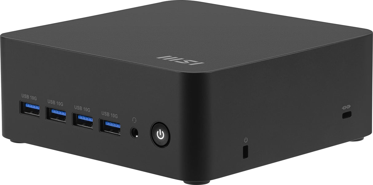 MSI Cubi Z AI 8M AMD Ryzen 7 8845HS, Desktop PC, SFF, Mini Computer, HTPC, (16GB RAM, 1TB Storage, Windows 11 PRO), AMD Radeon Graphics/DDR5/Dual HDMI/Dual LAN/WiFi 6E/BT 5.3/VESA