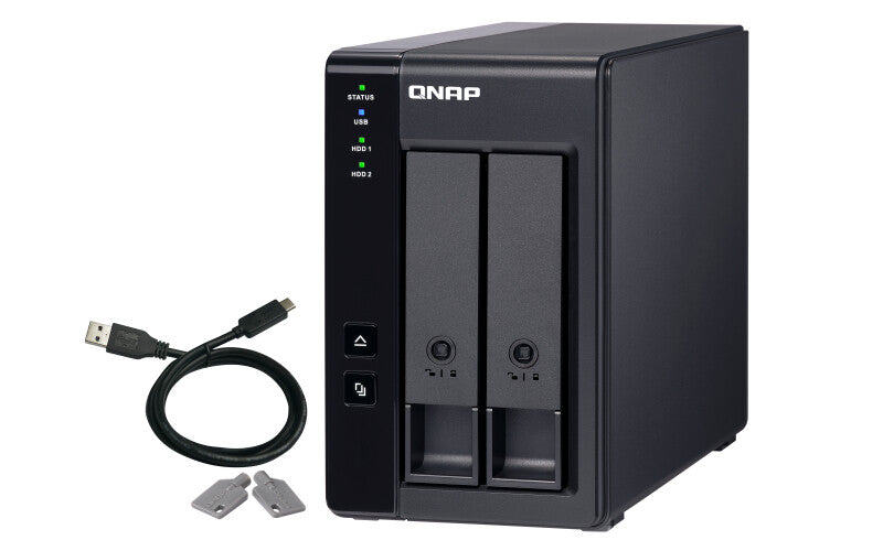 QNAP TR-002 HDD/SSD enclosure Black 2.5/3.5"