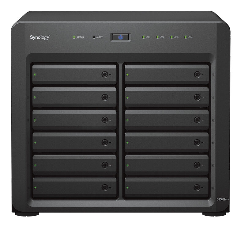 Synology DiskStation DS3622xs+ NAS Desktop Intel® Xeon® D D-1531 16 GB DDR4 144 TB HDD DiskStation Manager Black