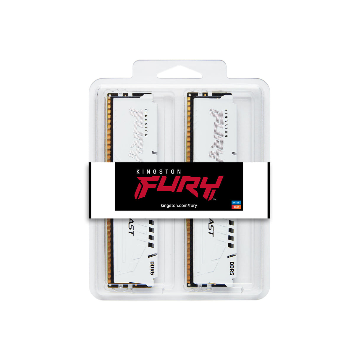 Kingston Technology FURY Beast 32GB 6000MT/s DDR5 CL36 DIMM (Kit of 2) White EXPO