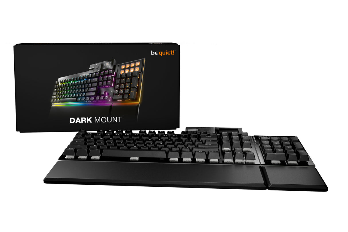 be quiet! Dark Mount Silent Tactile UK ISO keyboard Gaming USB QWERTY UK English Black