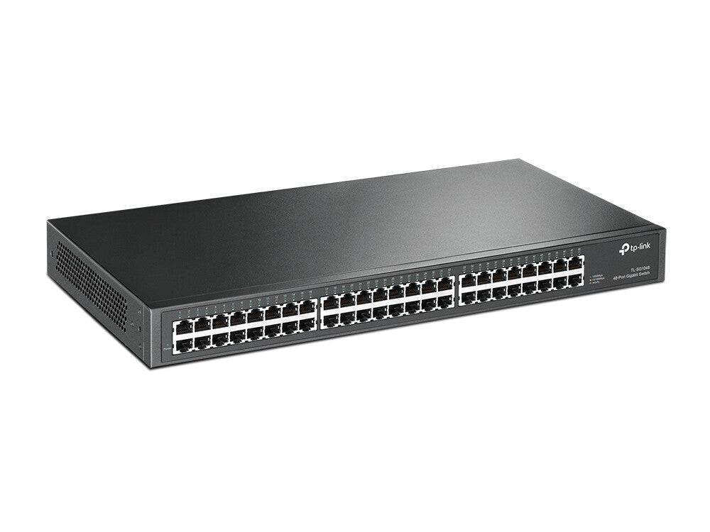 TP-LINK (TL-SG1048) Switch de Montaje en Rack No Administrado Gigabit de 48 Puertos, Caja de Acero