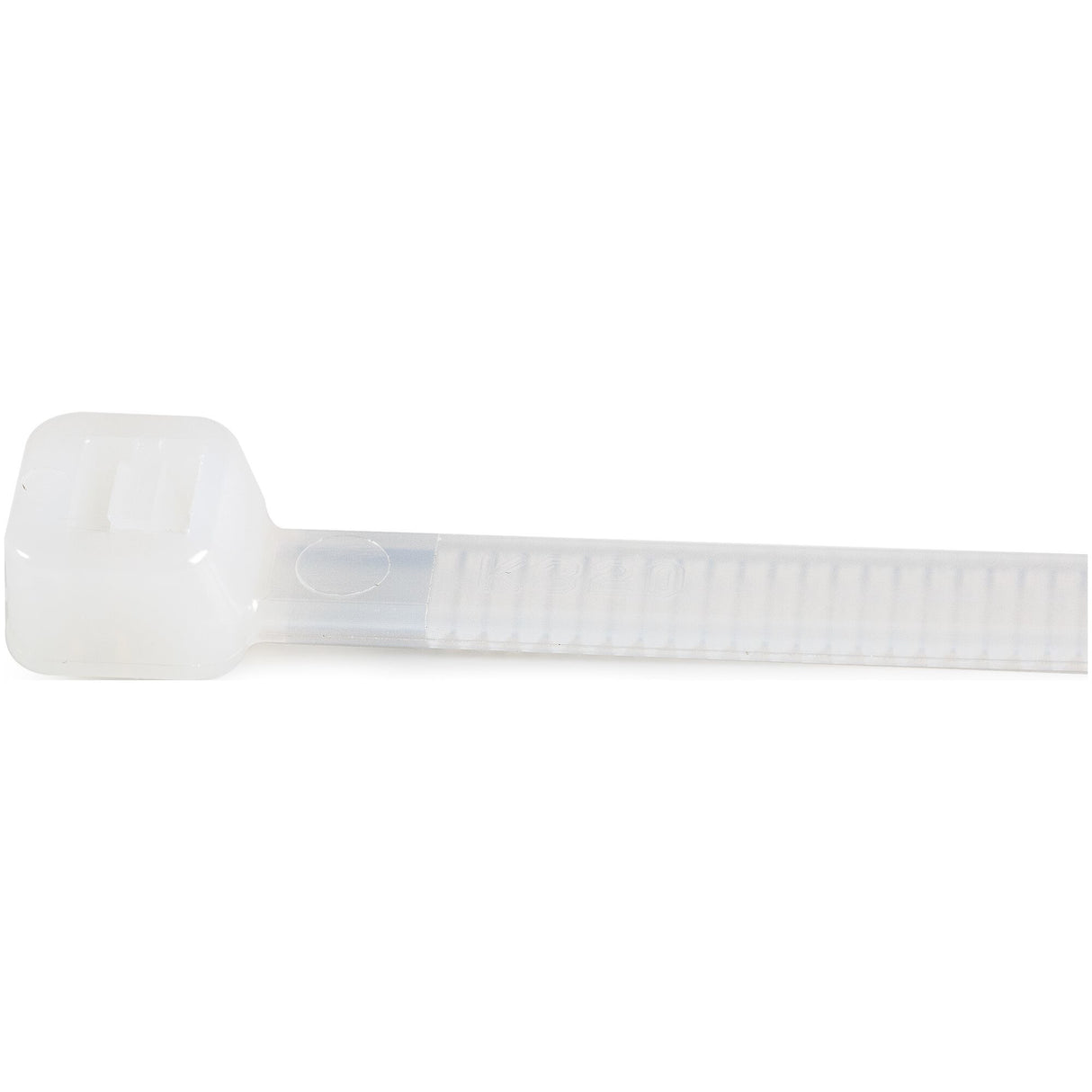 StarTech.com 10"(25cm) Cable Ties - 1/8"(4mm) wide, 2-5/8"(68mm) Bundle Diameter, 50lb(22kg) Tensile Strength, Nylon Self Locking Zip Ties w/Curved Tip, 94V-2/UL Listed, 1000 Pack - White - TAA
